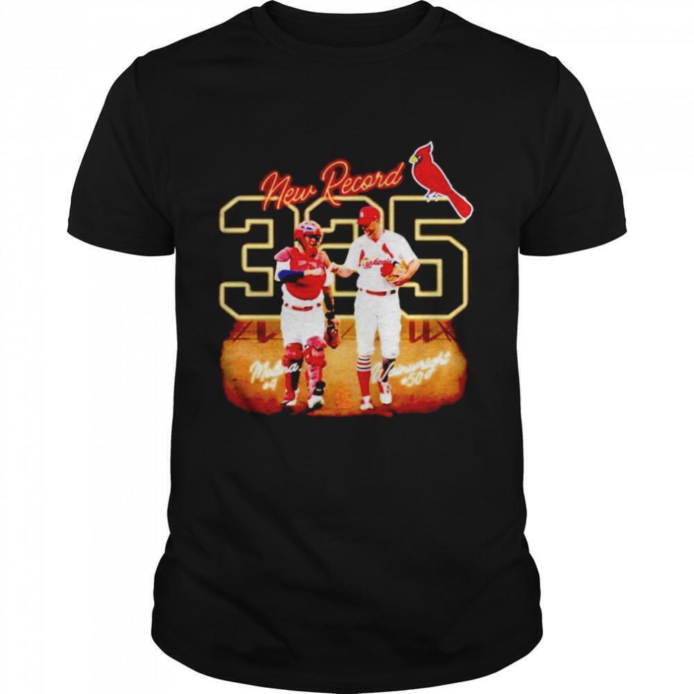 Adam Wainwright And Yadier Molina St Louis Cardinals New Record Shirt